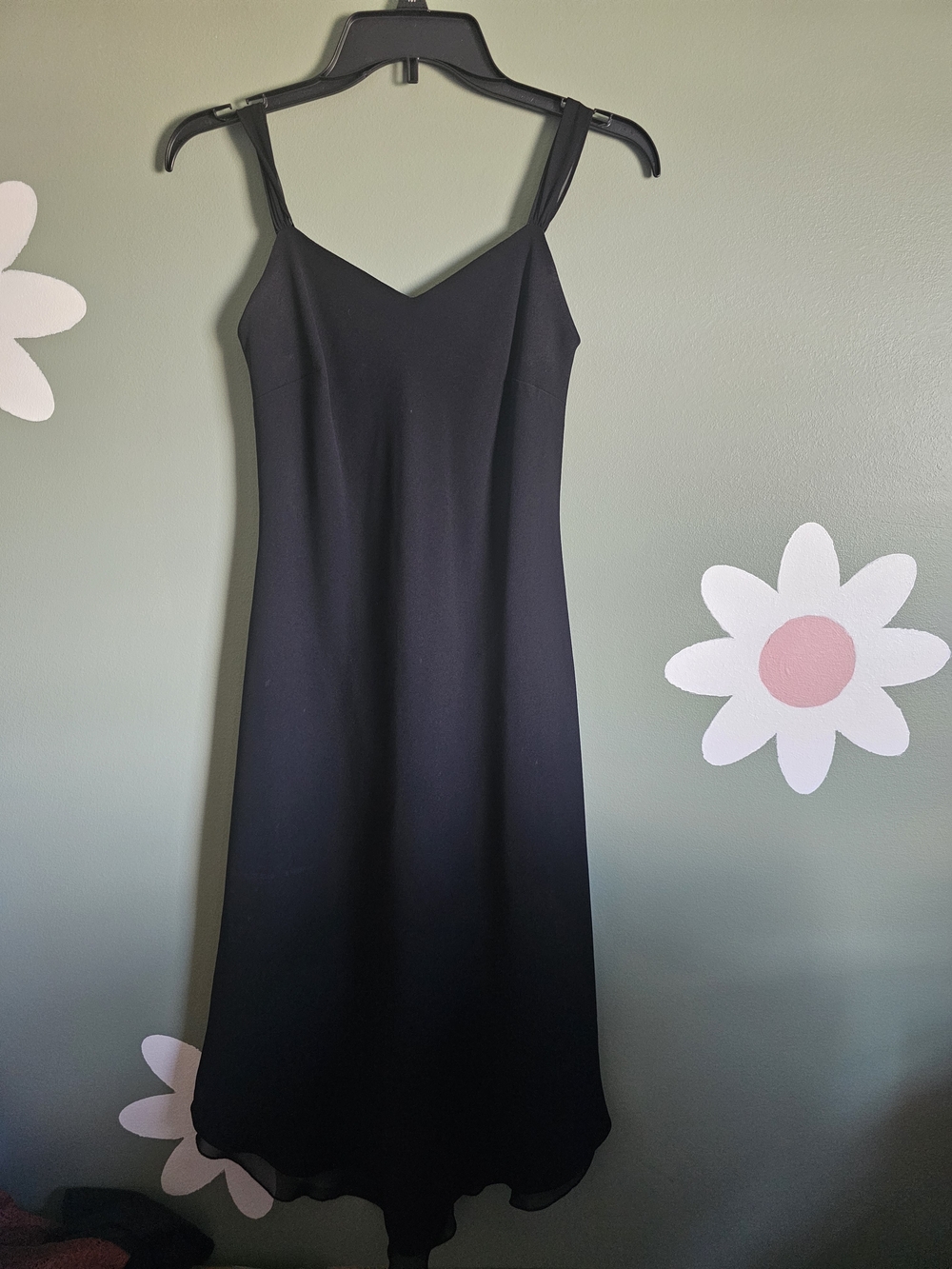 Evan Picone Black Midi Slip Dress